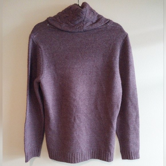 Luigi Baldo Made in Italy Purple Merino & Alpaca Wool Blend Sweater - Picture 2 of 9